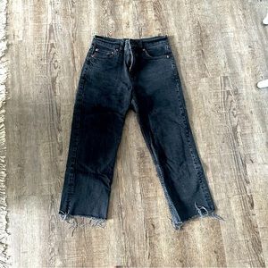 ASOS Petite High Rise Cropped Denim Jean